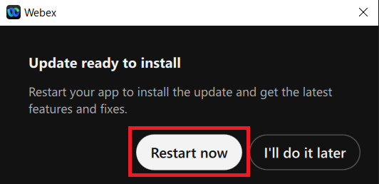 Webex更新6