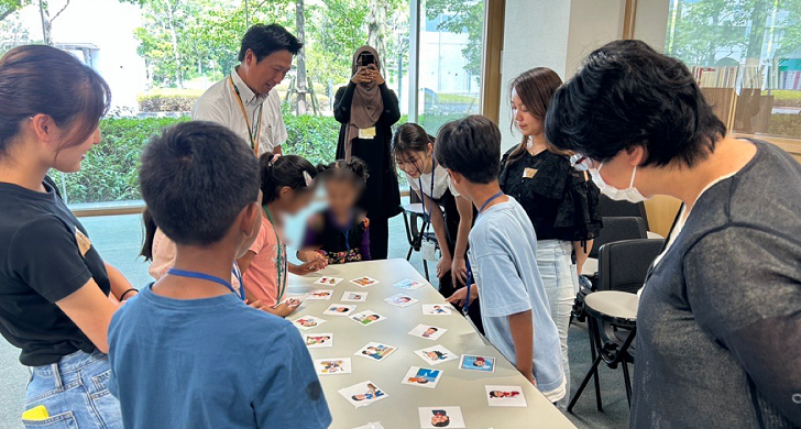 キャンパスで山武市外国人児童との交流会を実施しました