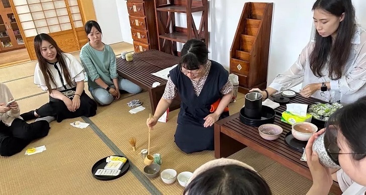 2023年度　中国研修　10日目　日本の茶道を経験する