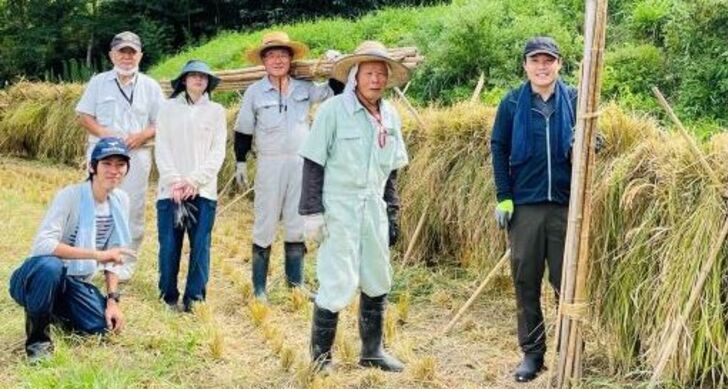 【地域とつながる：地域共生演習活動報告】千葉県鴨川市の棚田で稲刈りを体験！