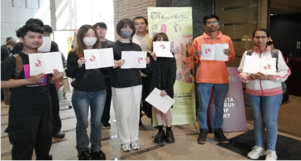 大学の美術館で版画体験＆浮世絵を見て江戸の文化を学びました！