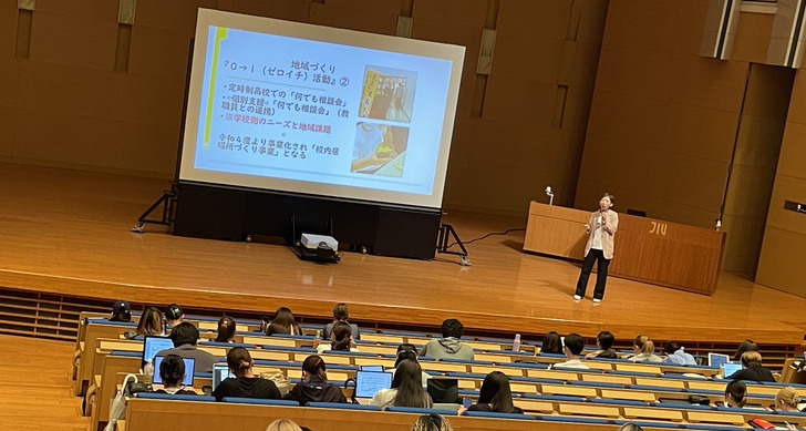 ライフステージIPE-B（専門職講演・社会福祉士）授業風景 学部学科　2024.6.28  開催