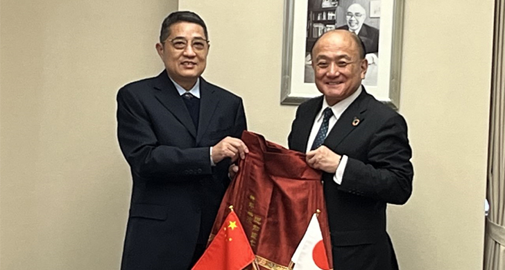 山東工商学院が表敬訪問