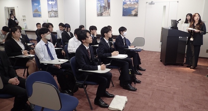 観光プロジェクトA（ツアー造成クラス）の学外授業で阪急交通社を訪問