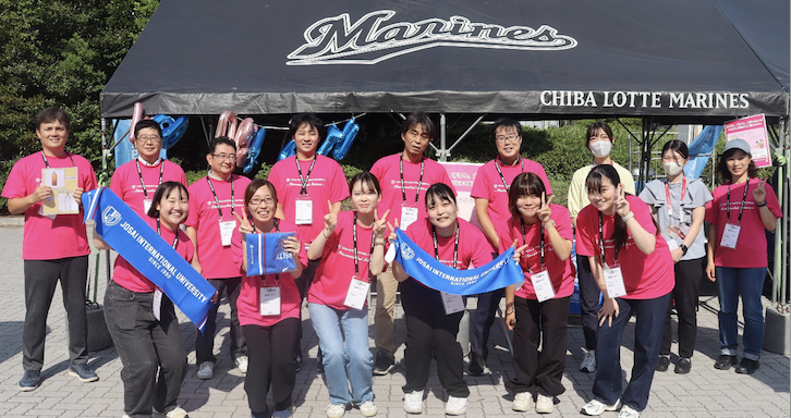 千葉ロッテマリーンズ・城西国際大学DAY 薬学ブース大盛況！