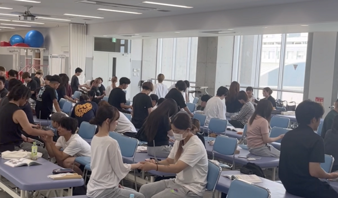 授業風景 【実技編：関節可動域測定】