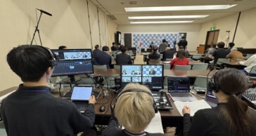 学生が「東金市長選挙立候補予定者ネット討論会」のWeb配信を実施しました