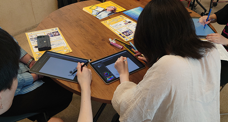 【メディア学部中村ゼミx株式会社ワコム】最新アニメの制作技術と機器を知ろう展が開催されました