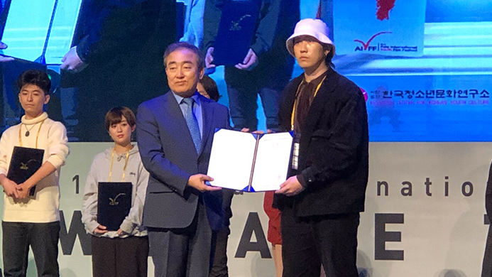 熊田裕也さんが監督をした「real chic」が第１３回アジア国際青少年映画祭で入賞しました。