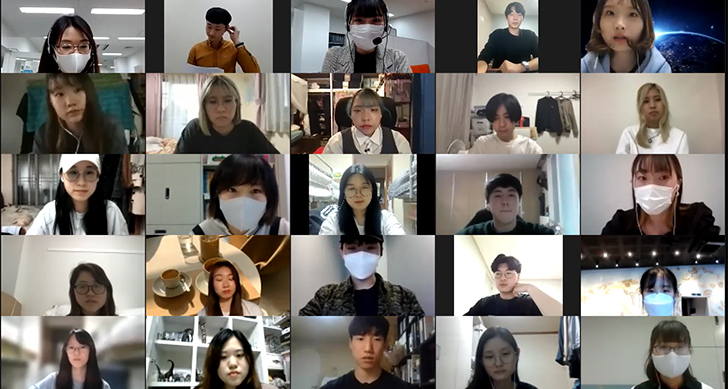 韓国・仁川大学校とのオンライン交流会を継続開催　１年生も新メンバーに