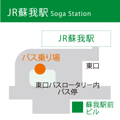 ＪＲ蘇我駅 東口ロータリー内バス停