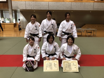 全日本学生優勝大会への出場を決めた女子柔道部 