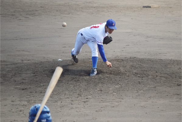 リーグ戦6勝を挙げた中島隼也投手（経営情報学部3年、仙台育英学園高等学校出身）