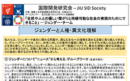 ジェンダーチーム（国際開発研究会）