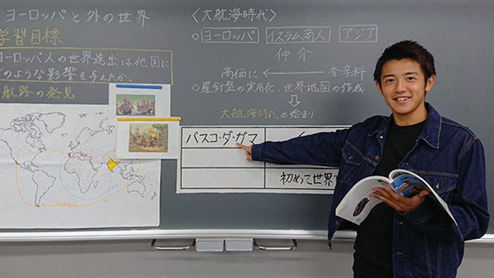 授業の練習風景（模擬授業）