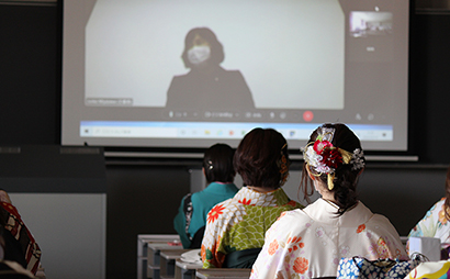 宮澤看護学部長からの祝辞