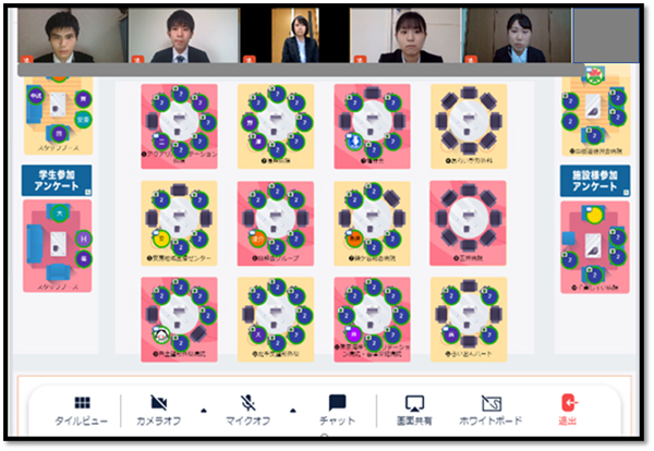 各ブース内の説明会の様子1