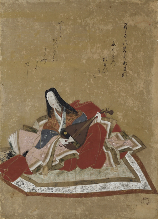 Ladies from The Tale of Genji on Folding Screens